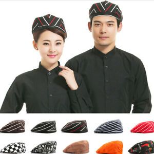 Men Women Chef Hat Cap Food Service Waiter Cooking Beret Hat Supplies Kitchen