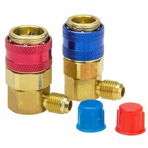 1/4\&#034; SAE Male R134A A/C Quick Connector Adapter Auto Coupler Practical