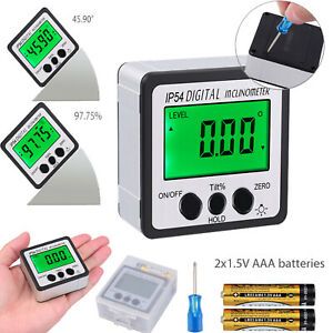 LCD Digital Level Box Protractor Gauge Angle Finder Inclinometer Magnetic Tool