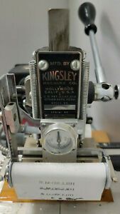 KINGLSEY Hot Foil Embossing Machine with foils, fonts, &amp; tools. SHIP TO YOU!