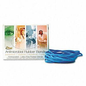 Alliance 42199 Antimicrobial Cyan Blue Rubber Bands  Size 19  1/16 x 3-1/2  1/4l