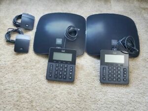 2 Cisco CP-8831 phones with keypads &amp; 2 mics