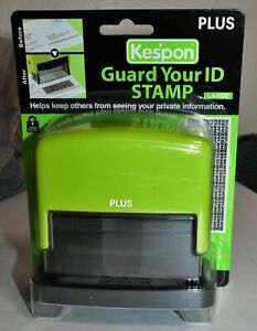 PLUS Kespon Guard Your ID Stamp (Prevent Identity Theft) IS-200CM 37-249 NEW