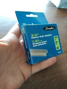 Swingline Staples, Heavy Duty, 3/4&#034;, 160 Sheet Capacity, 100/Strip, 1000/Box
