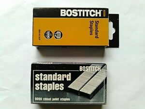 2 Boxes of Stanley Bostitch Chisel Point Standard Staples