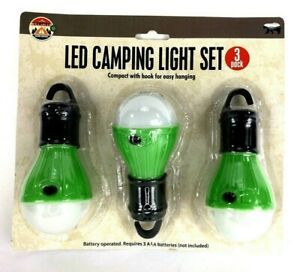 LED Hanging Camping Light Set of 3 New in Original Packaging