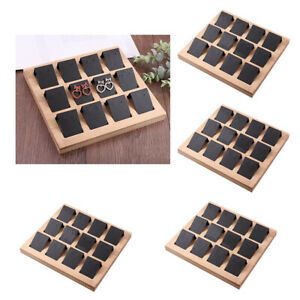 48x Paper Earring Holder Cards Jewelry w/ Tray Ear Studs Display Handmade