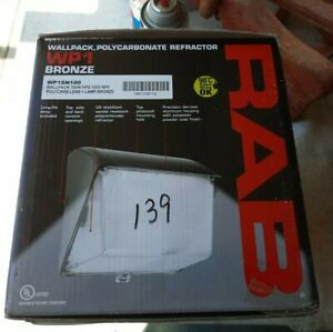 RAB Lighting WP1SN100 High Pressure Sodium Wallpack Aluminum 100W 120V Bronze
