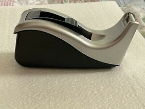 Scotch C60-ST Desktop Desk Tape Dispenser - Black/Silver