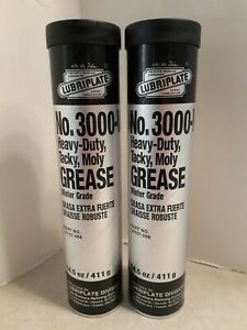 Lot of 2  Lubriplate No. 3000-W Winter Grade Multi-Purpose Grease. Tacky, Moly.