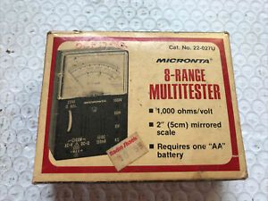 Micronta 8-Range Multitester #22-027U