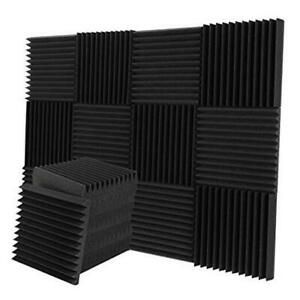 12-Pack Acoustic Panels Soundproof Studio Foam for Walls Sound 2&#034; x 12&#034; x 12&#034;