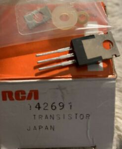 RCA 142691 Silicon NPN Transistor Replacement - NOS Qty 1