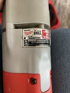 Milwaukee 1107-1 1/2&#039;&#039; Corded Right Angle Drill with Plastic Case