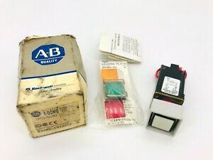 New Allen Bradley 800MS-CQT24K Push to Test Pilot Light Ser A 800M-XAK