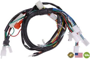 Anxingo Electric Start Wire Loom Wiring Harness Quad Complete Harness Fit for Ch