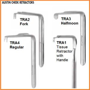 DENTAL INSTRUMENT AUSTIN CHEEK RETRACTORS CHEEK RETRACTOR/TISSUE RETRACTORS