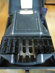 Vintage Stenographic Stenotype Machine w/ Case ~Chicago ~ HEDMAN Company