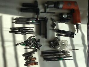 AIRCRAFT TOOL SET. DOTCO DRILL 5200rpm + bushings,drills pancake attachments 