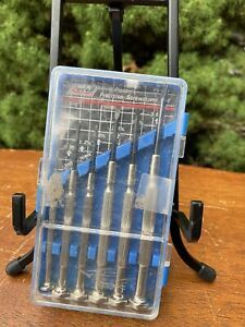 Pre owned Ludell 6pc Precision Screwdriver Set PS-607 Slotted blue case