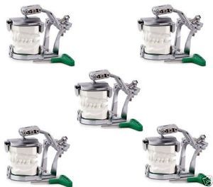 5PC Dental Lab Adjustabl Articulator Magnetic for Dentist Teeth Durable A2 MOD V