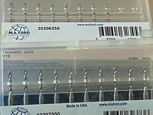 M.A. Ford Solid Carbide Micro Drill Bit .070 30206250 QTY. 18