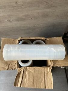 4 Rolls Hand Stretch Plastic Film Shrink Pallet Wrap 18&#034; X 1500 FT Heavy Duty