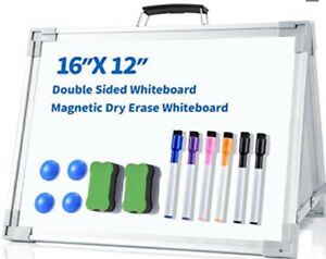 foldable double sided dry erase 12x16