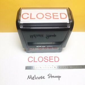 Closed Rubber Stamp Red Ink Self Inking Ideal 4913