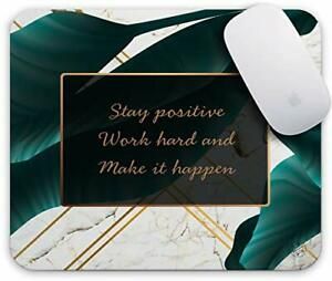 Gaming Mouse Pad Custom, Stay Positive Work Hard and Make It Golden Tropical