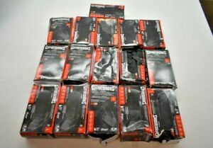 16 Pack Bulk Gloveworks Ammex Textured Black Nitrile Gloves 5 Mil Large 100 Ct