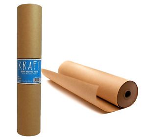 Kraft Brown Wrapping Paper Roll 18 x 1 200 100 ft Recyclable Craft Construct