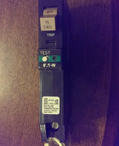 New eaton cutler hammer arc fault combination breaker 1 pole 15 amp  chfcaf115 for sale