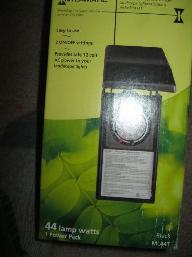Intermatic ml44t 44 watt outdoor garden low voltage lighting transformer,black! for sale