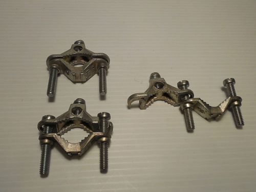 Pipe grounding rod clamp  1/2&#034;  3/4&#034; &amp; 1&#034; pipe   2-8 awg wire for sale