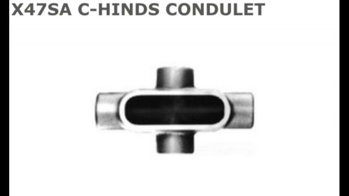 Cooper crouse-hinds x47-sa type x conduit outlet body 1-1/4 inch form 7 for sale