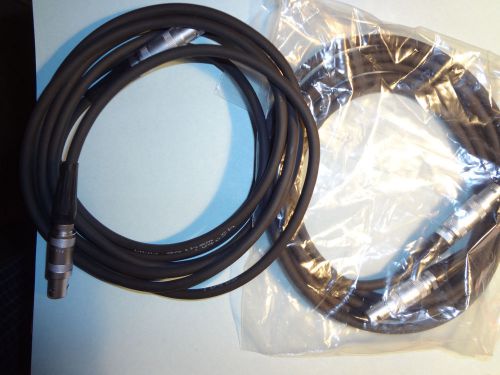 TWO NEW 2 METERS  CABLES WITH LEMO FFA.1S CONNECTORS