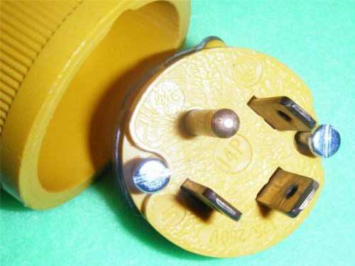 GE HEAVY DUTY 3 POLE 4 WIRE 20 AMP 125/250 VOLT ELECTRICAL CORD REPLACEMENT PLUG