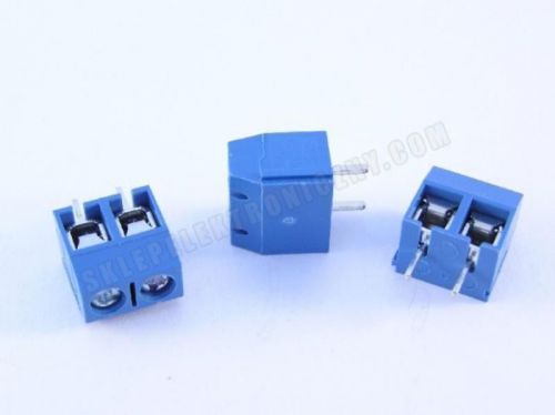 100pcs 5mm 2-pin plug-in screw terminal block connector pcb mount us seller for sale
