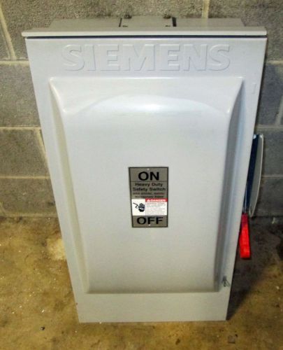 Siemens 200 Amp Safety Switch HF364R 600 VAC Fusible Nema 3R outdoor