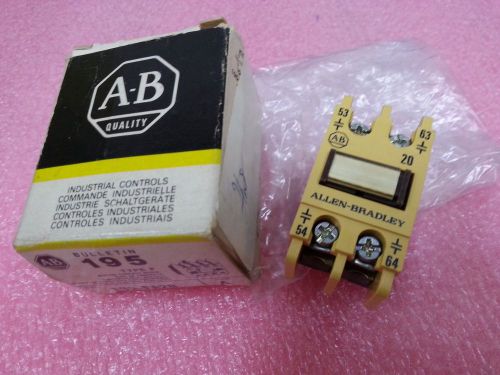 1 pc of Allen-Bradley Add-On Contact 195-FA20 A