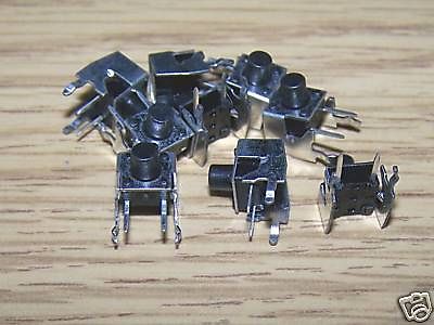 8 pcs tactile Switches, right angle mount.
