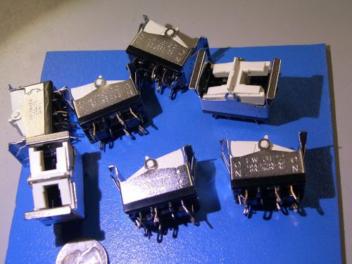 Rocker Switch DPDT ON-ON 10A 250V LW3122 NKK NEW LOT QTY: 7 Switches