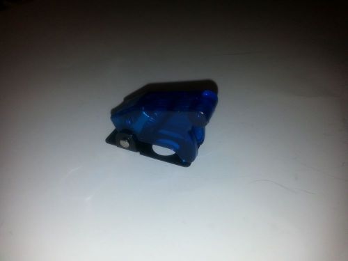 TRANSLUSCENT BLUE TOGGLE SWITCH SAFTEY COVER  HOT ROD RACECAR MOTORCYCLE BOAT