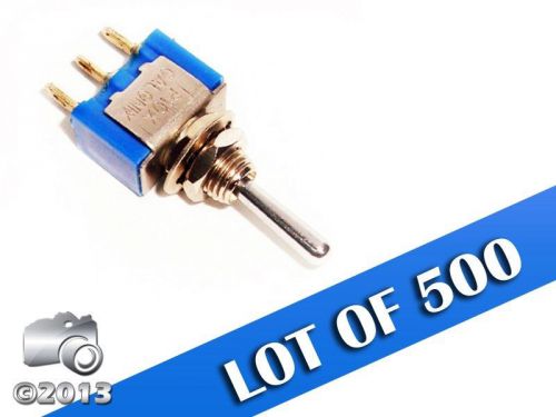 SET OF 500 NEW QUALITY SPDT MINIATURE TOGGLE SWITCH ON-OFF-ON 1CIRCUIT 3A 250V