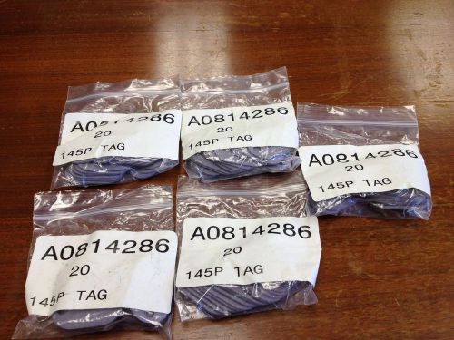 Lot of 100 Cable ID Tags 145 P TAGS Grey NEW BURNDY/PART # A0814286