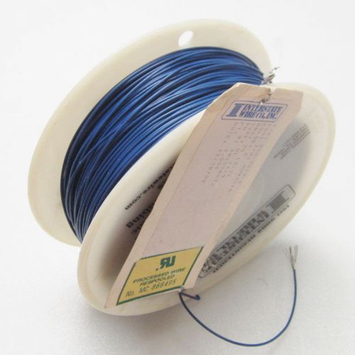 590&#039; Interstate Wire WIA-2019-6 20 AWG Blue Lead Wire