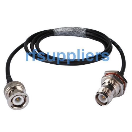 10x coaxial RG174 BNC plug to RP-TNC female pigtail 20cm 10/15/25/30/50cm