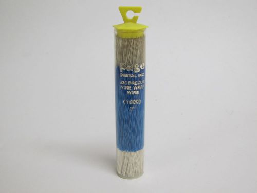 PAGE, Wire Wrap, 30 AWG 5&#034; Pre-Cut &amp; Pre-Stripped Wire w/ 1&#034; Blue Insulation