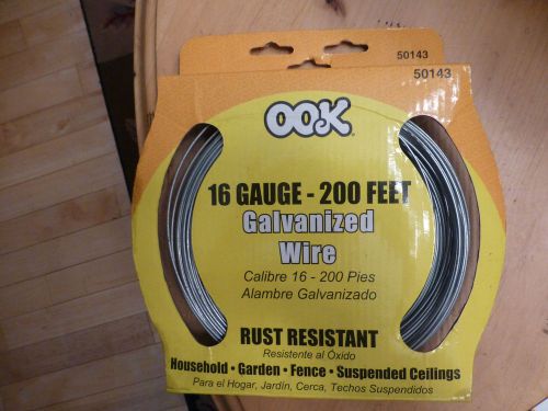Ook 50143 200 ft. 16 Gauge Galvanized Steel Wire